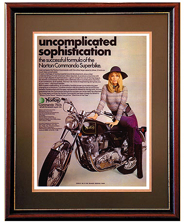 Norton Commando 750 Advertising Poster
