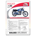 Ducati Diana 250 Motorcycle Advertising Poster