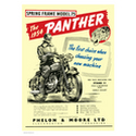 Panther Motorcycle Advertising Poster