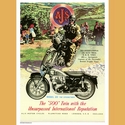 AJS 500 twin Motorcycle Advertising Poster