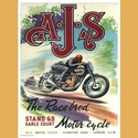 AJS Racing Advertising Poster