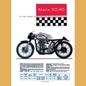 Manx Norton 500 & 350 Advertising Poster