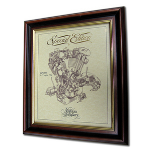 1934 JAP '8-75'-74hp Gold Leaf Limited Edition Engine Drawing