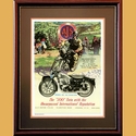 AJS 500 twin Motorcycle Advertising Poster