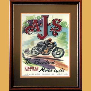 AJS Racing Advertising Poster