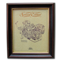 BROUGH SUPERIOR Gold Leaf Limited Edition Engine Drawing