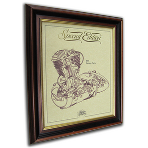 BSA Bantam Gold Leaf Limited Edition Engine Drawing