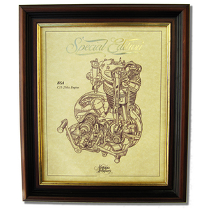 BSA C15 250 Gold Leaf Limited Edition Engine Drawing