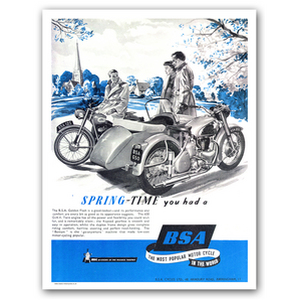 BSA Golden Flash 650 Advertising Poster