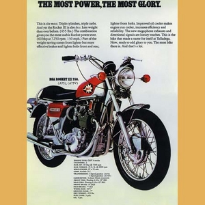 BSA Rocket-3-750 Advertising Poster