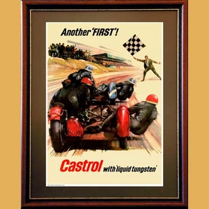 Castrol with Liquid Tungsten Poster