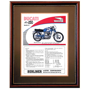 Ducati Diana 250 Motorcycle Advertising Poster