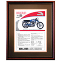 Ducati Diana 250 Motorcycle Advertising Poster
