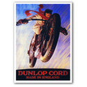 Dunlop Vintage Motorcycle Poster