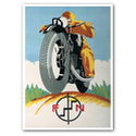 FN Motorcycle Advertising Poster
