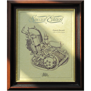 FRANCIS BARNETT Gold Leaf Limited Edition Engine Drawing