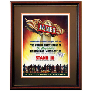 James Motorcycles Advertising Poster