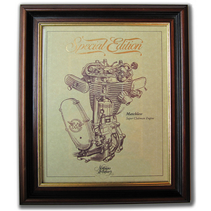 MATCHLESS SUPER CLUBMAN Gold Leaf Limited Edition Engine Drawing