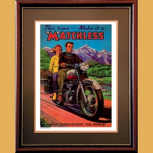 Matchless Twin Advertising Poster