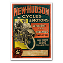 New Hudson Motorcycle Advertising Poster