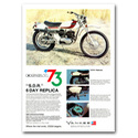 OSSA 6 Day Replica Classic Motorcycle Poster