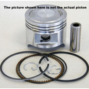 Villiers Piston - 122cc (11D, 12D) 2Strk, stop pegs diametrically opposite at 42 degrees from gudgeon pin centre line., STD