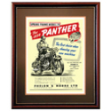 Panther Motorcycle Advertising Poster