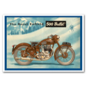 Royal Enfield Bullet Blue Advertising Poster