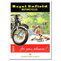 Royal Enfield Pleasure Motorcycle Advertising Poster