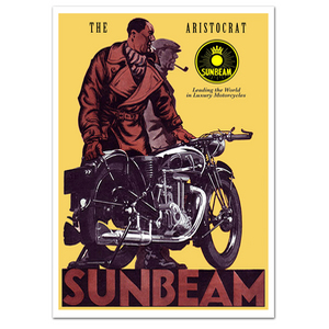 Sunbeam Aristocrat Vintage Motorcycle Poster