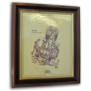 Suzuki 4 Speed 79cc Gold Leaf Limited Edition Engine Drawing