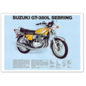 Suzuki GT-380L  Vintage Motorcycle Poster