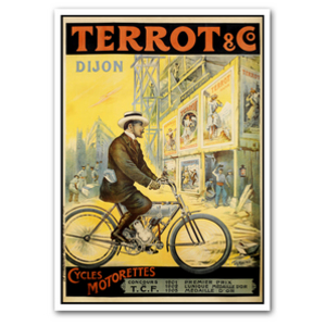 TERROT Motorcycle Advertising Poster