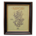 TRIUMPH TIGER 100 Gold Leaf Limited Edition Engine Drawing