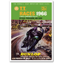 TT Races Dunlop Advertising Poster