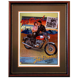 Triumph Bonneville Advertising Poster