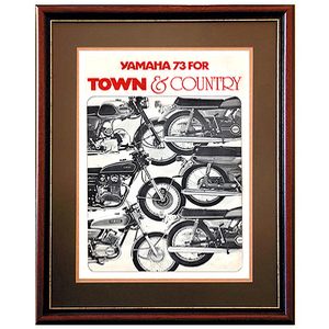 Yamaha 1973 Motorcycle Advertising Poster